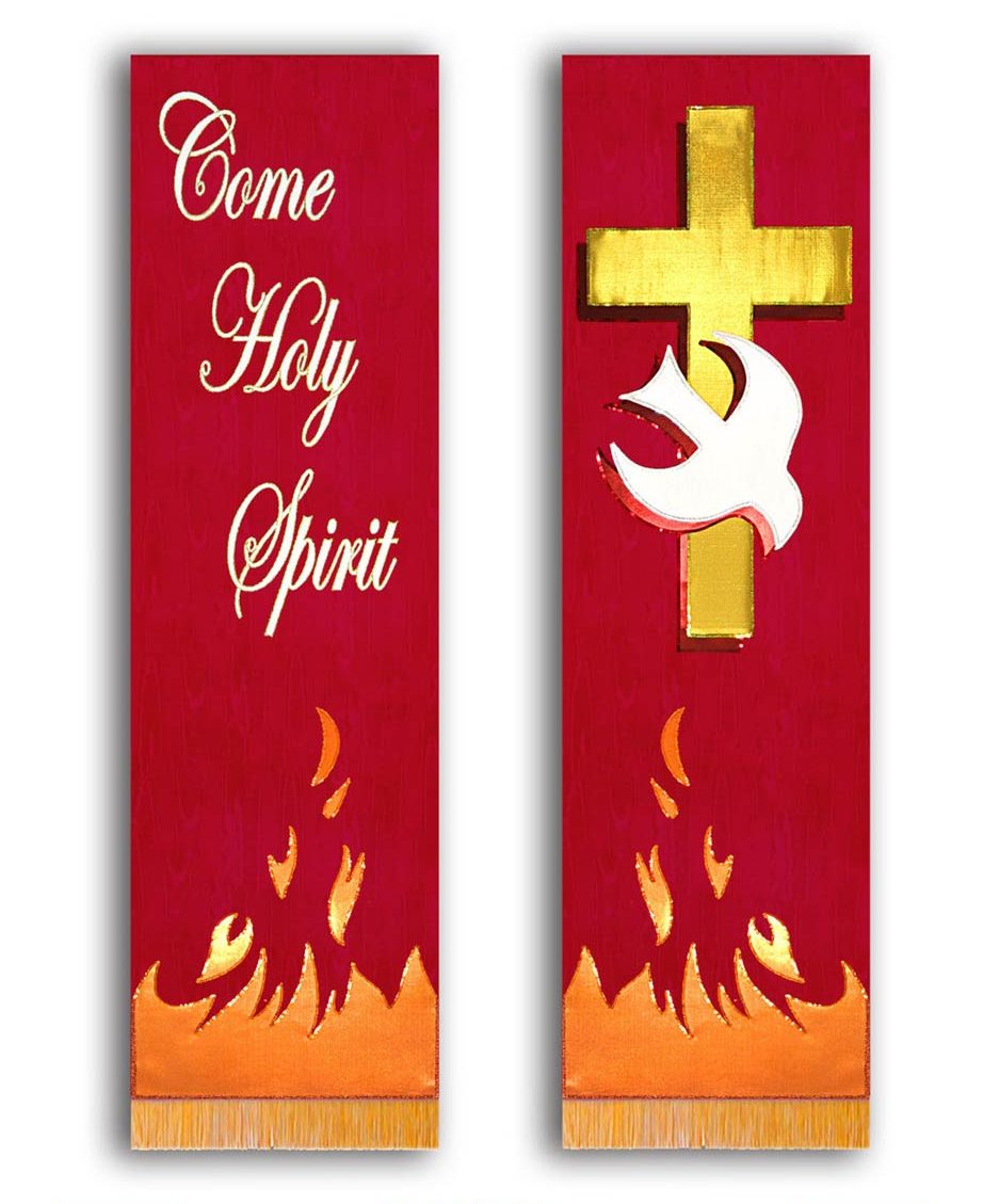 Pentecost Liturgical Banners for decorating your church on pentecost