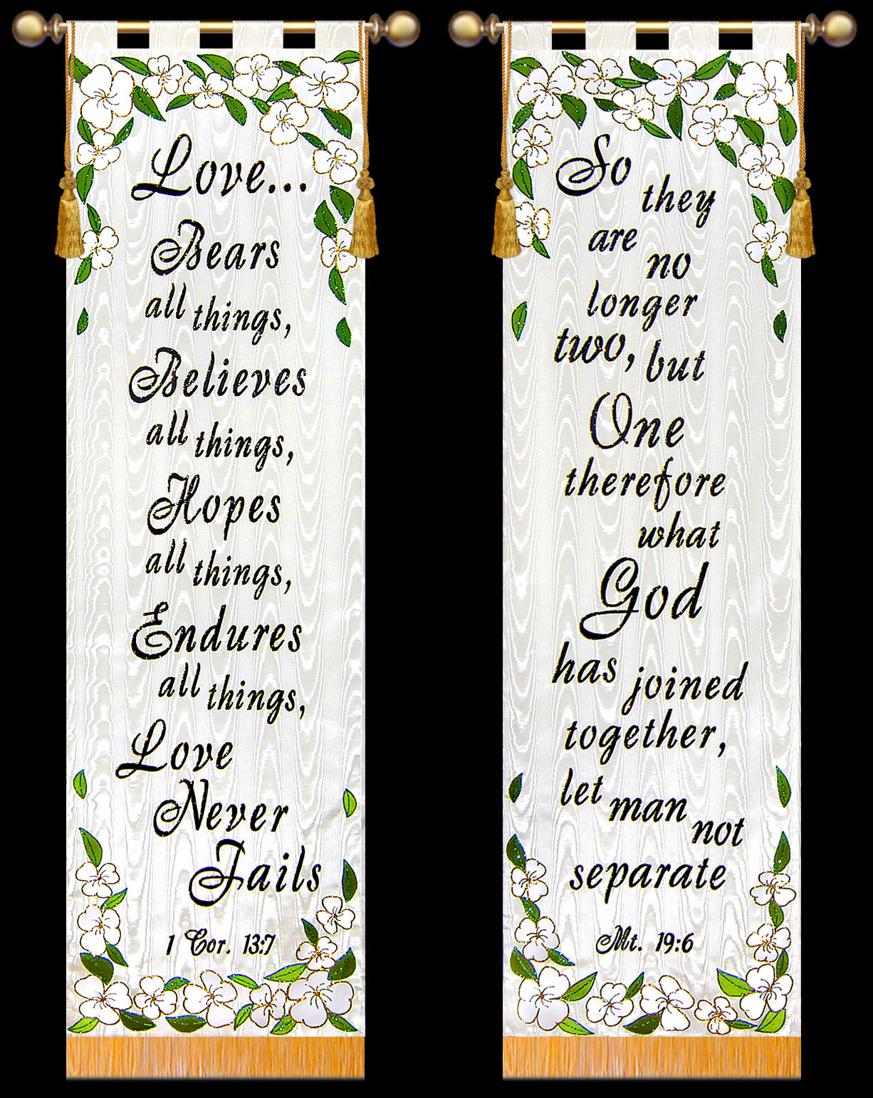 Nice set of Church Wedding Banners that can decorate your church for a wedding